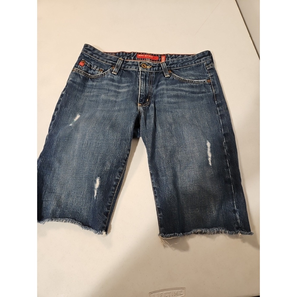 Big Star Alexis Womens Jean Cut Off Shorts Size 29 Bermuda Distressed (1549
